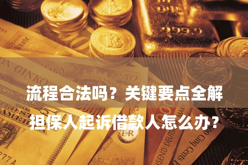 北京

担保人起诉借款人怎么办？流程合法吗？关键要点全解析