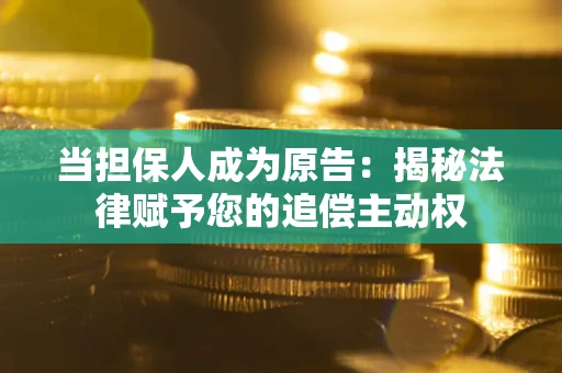 北京当担保人成为原告：揭秘法律赋予您的追偿主动权